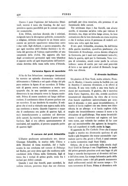 Fides rivista mensile della Pontificia opera per la preservazione della fede in Roma