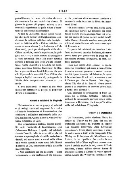 Fides rivista mensile della Pontificia opera per la preservazione della fede in Roma