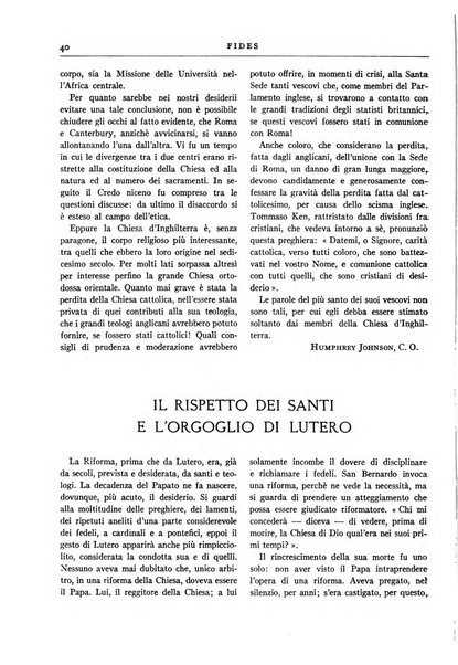 Fides rivista mensile della Pontificia opera per la preservazione della fede in Roma