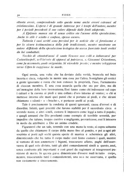 Fides rivista mensile della Pontificia opera per la preservazione della fede in Roma