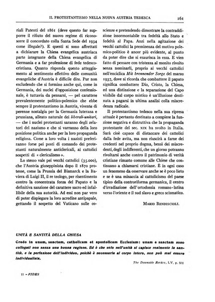 Fides rivista mensile della Pontificia opera per la preservazione della fede in Roma