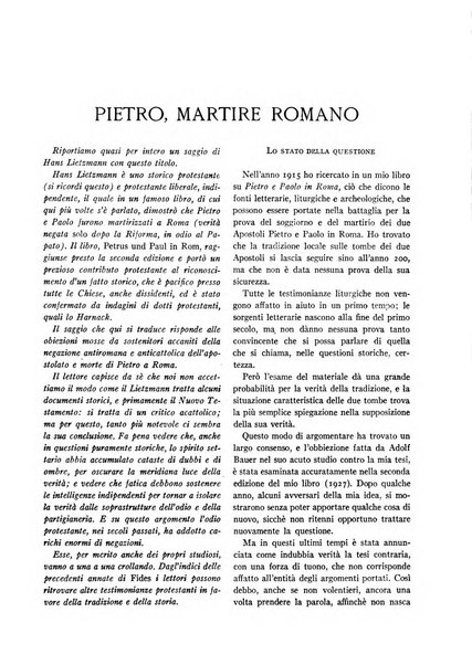 Fides rivista mensile della Pontificia opera per la preservazione della fede in Roma