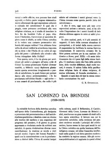 Fides rivista mensile della Pontificia opera per la preservazione della fede in Roma