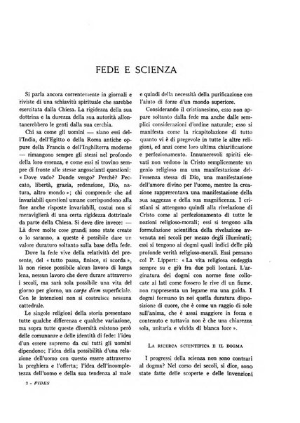 Fides rivista mensile della Pontificia opera per la preservazione della fede in Roma