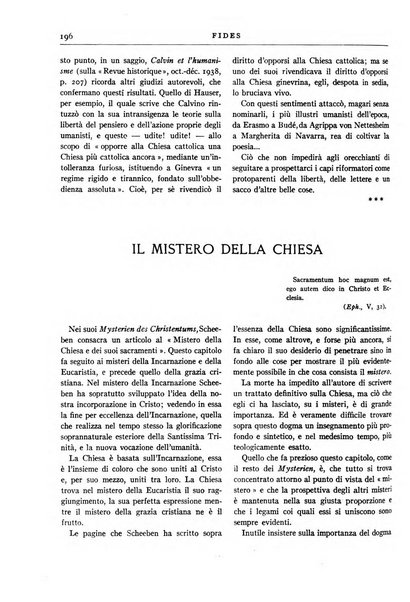 Fides rivista mensile della Pontificia opera per la preservazione della fede in Roma