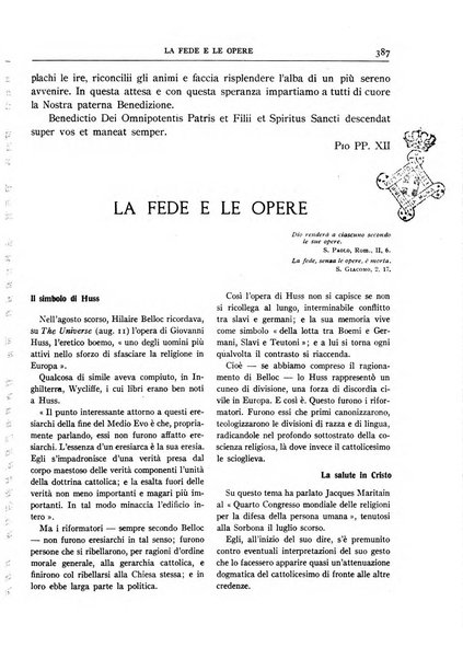 Fides rivista mensile della Pontificia opera per la preservazione della fede in Roma