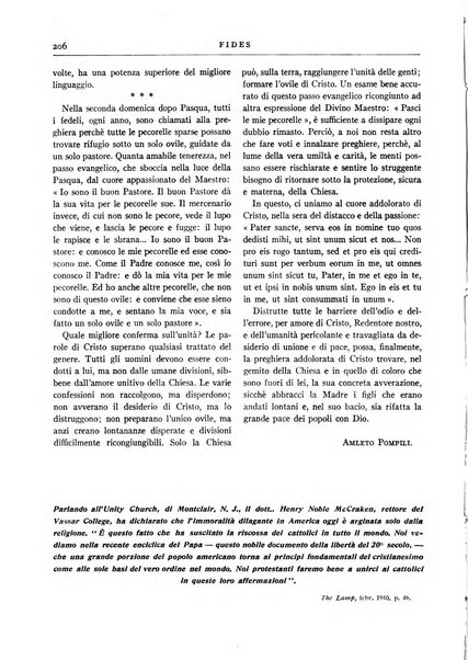 Fides rivista mensile della Pontificia opera per la preservazione della fede in Roma