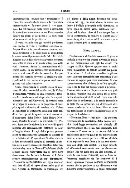 Fides rivista mensile della Pontificia opera per la preservazione della fede in Roma