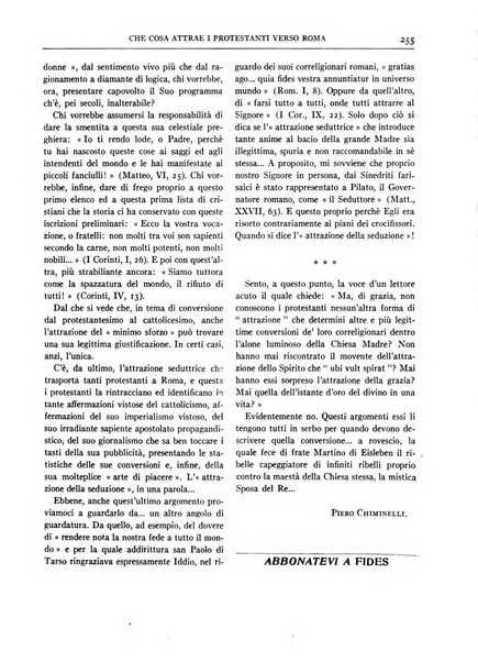 Fides rivista mensile della Pontificia opera per la preservazione della fede in Roma