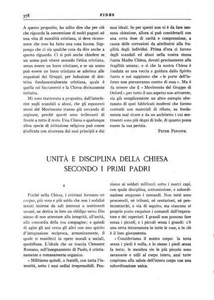 Fides rivista mensile della Pontificia opera per la preservazione della fede in Roma