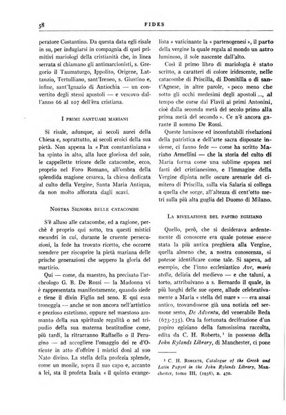 Fides rivista mensile della Pontificia opera per la preservazione della fede in Roma