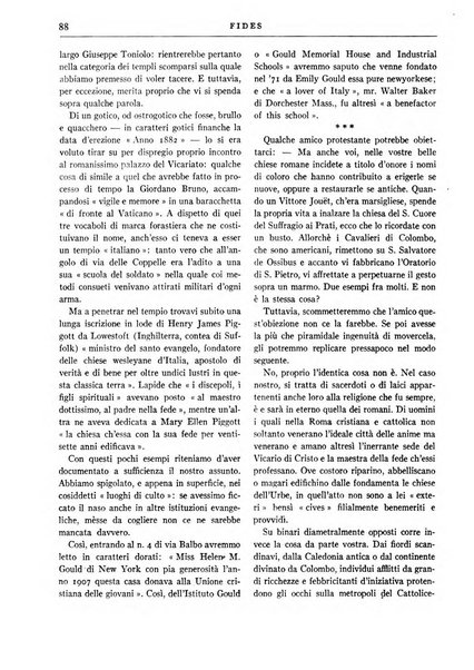 Fides rivista mensile della Pontificia opera per la preservazione della fede in Roma