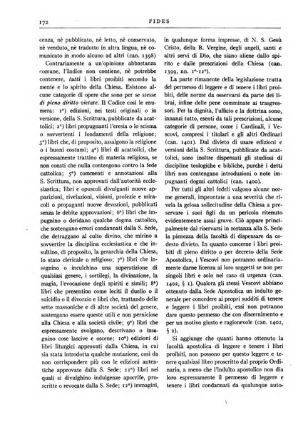 Fides rivista mensile della Pontificia opera per la preservazione della fede in Roma