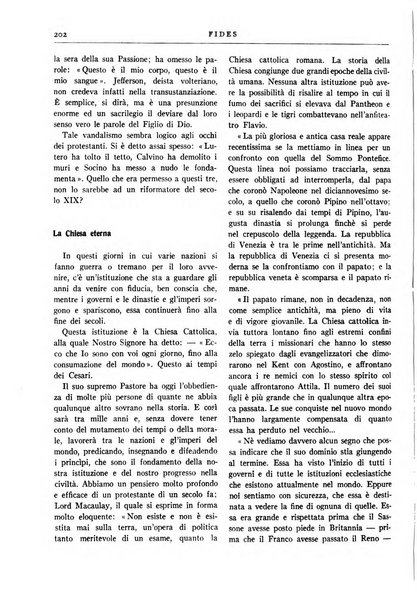 Fides rivista mensile della Pontificia opera per la preservazione della fede in Roma