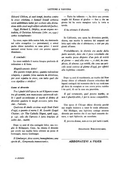 Fides rivista mensile della Pontificia opera per la preservazione della fede in Roma