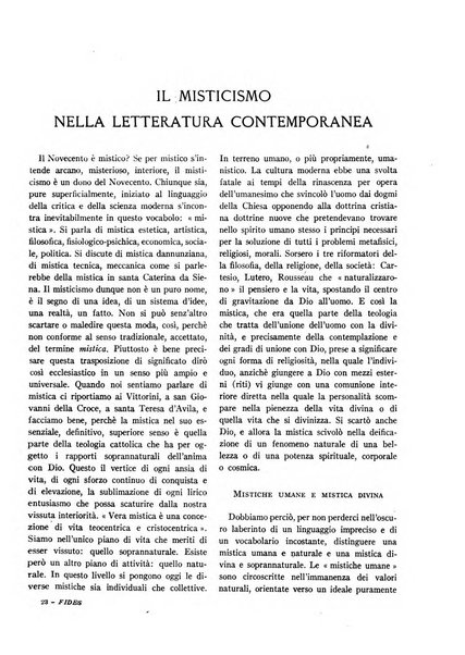 Fides rivista mensile della Pontificia opera per la preservazione della fede in Roma