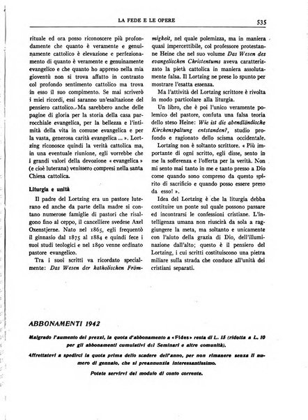 Fides rivista mensile della Pontificia opera per la preservazione della fede in Roma