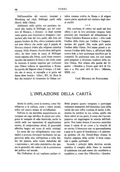 Fides rivista mensile della Pontificia opera per la preservazione della fede in Roma