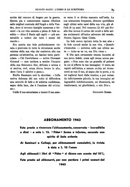 Fides rivista mensile della Pontificia opera per la preservazione della fede in Roma