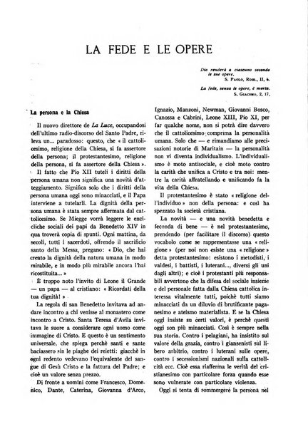 Fides rivista mensile della Pontificia opera per la preservazione della fede in Roma