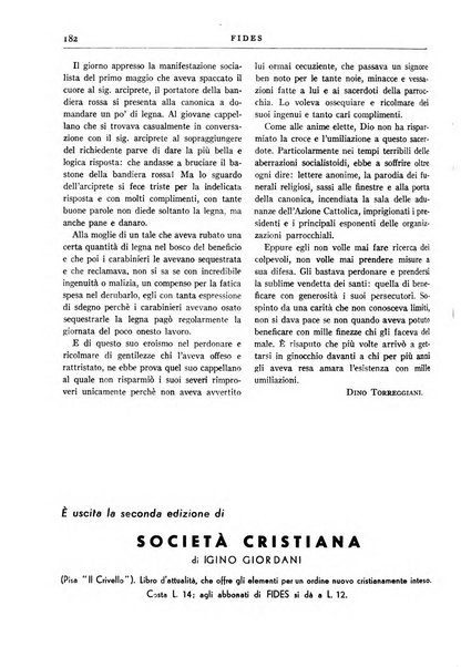 Fides rivista mensile della Pontificia opera per la preservazione della fede in Roma