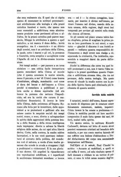 Fides rivista mensile della Pontificia opera per la preservazione della fede in Roma