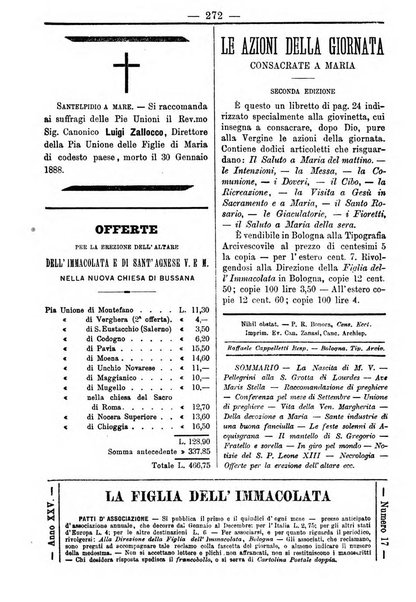 La figlia dell'immacolata periodico bolognese per le giovinette cattoliche