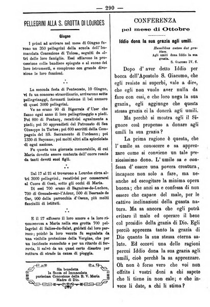 La figlia dell'immacolata periodico bolognese per le giovinette cattoliche