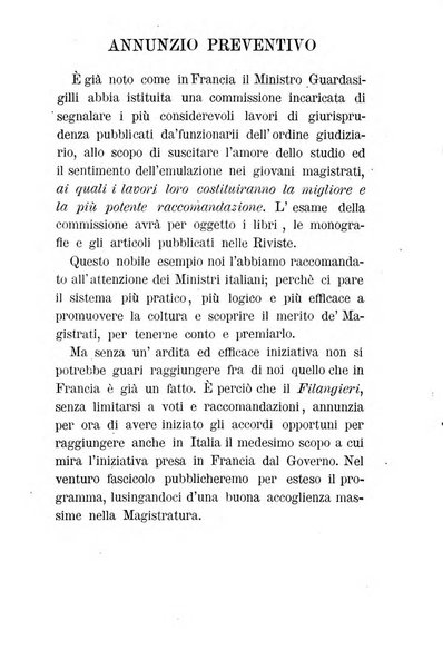 Il Filangieri rivista periodica mensuale di scienze giuridiche e politico-amministrative