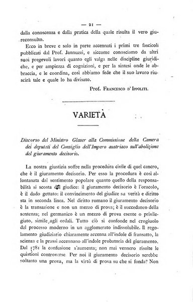 Il Filangieri rivista periodica mensuale di scienze giuridiche e politico-amministrative