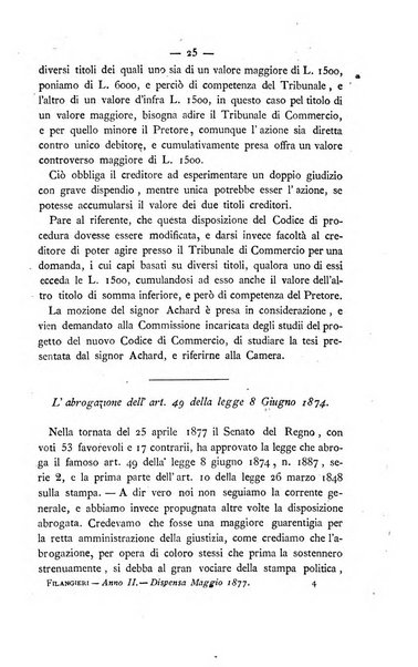 Il Filangieri rivista periodica mensuale di scienze giuridiche e politico-amministrative