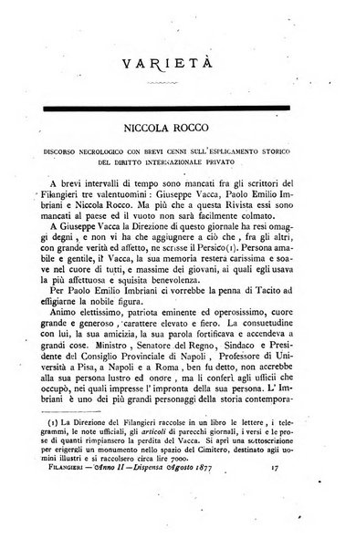 Il Filangieri rivista periodica mensuale di scienze giuridiche e politico-amministrative