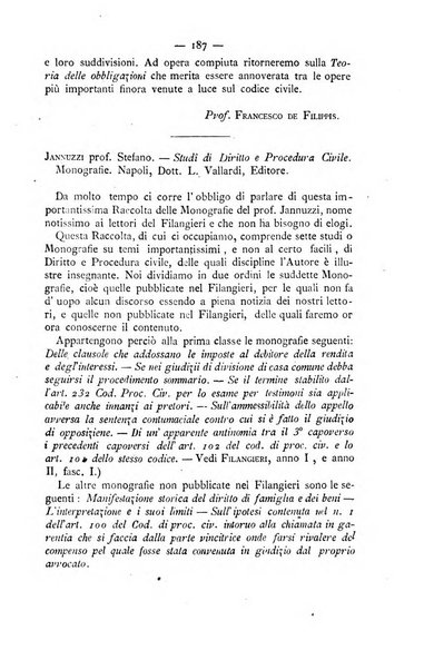 Il Filangieri rivista periodica mensuale di scienze giuridiche e politico-amministrative