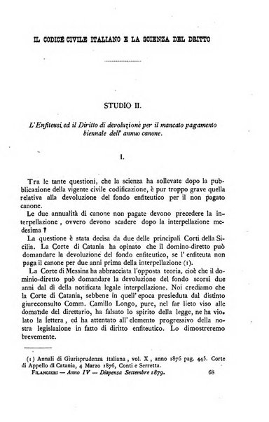 Il Filangieri rivista periodica mensuale di scienze giuridiche e politico-amministrative