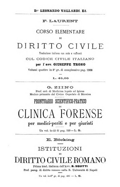 Il Filangieri rivista periodica mensuale di scienze giuridiche e politico-amministrative