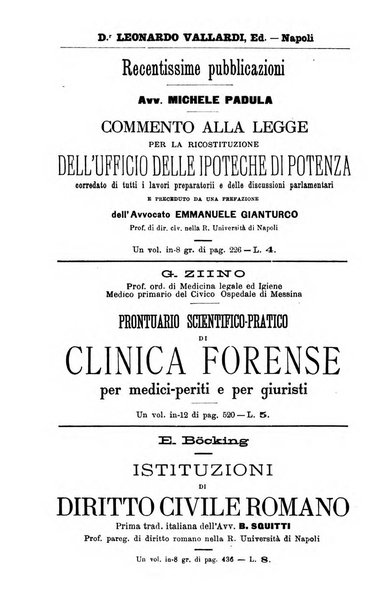 Il Filangieri rivista periodica mensuale di scienze giuridiche e politico-amministrative