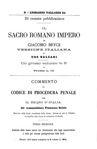 Il Filangieri rivista periodica mensuale di scienze giuridiche e politico-amministrative