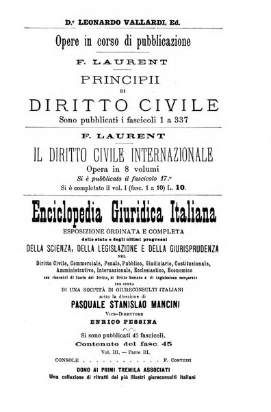 Il Filangieri rivista periodica mensuale di scienze giuridiche e politico-amministrative