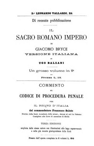 Il Filangieri rivista periodica mensuale di scienze giuridiche e politico-amministrative