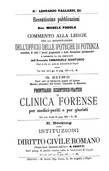 Il Filangieri rivista periodica mensuale di scienze giuridiche e politico-amministrative