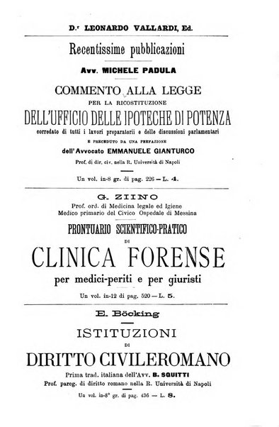 Il Filangieri rivista periodica mensuale di scienze giuridiche e politico-amministrative