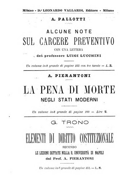 Il Filangieri rivista periodica mensuale di scienze giuridiche e politico-amministrative