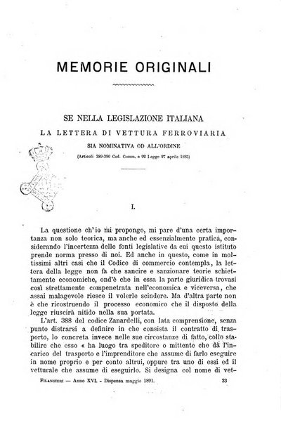 Il Filangieri rivista periodica mensuale di scienze giuridiche e politico-amministrative