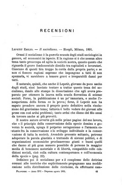 Il Filangieri rivista periodica mensuale di scienze giuridiche e politico-amministrative