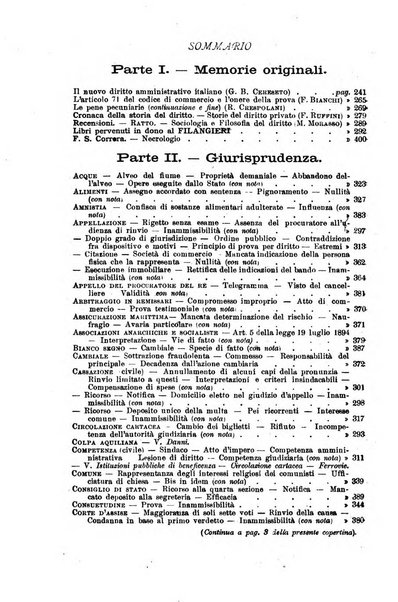 Il Filangieri rivista periodica mensuale di scienze giuridiche e politico-amministrative