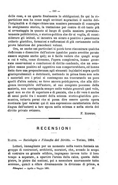 Il Filangieri rivista periodica mensuale di scienze giuridiche e politico-amministrative