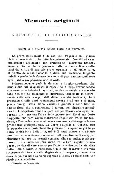 Il Filangieri rivista periodica mensuale di scienze giuridiche e politico-amministrative