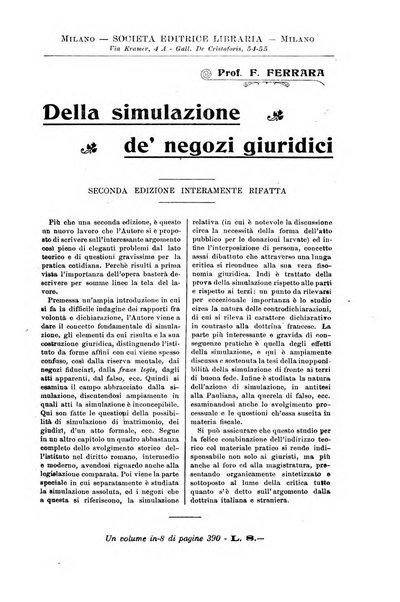 Il Filangieri rivista periodica mensuale di scienze giuridiche e politico-amministrative