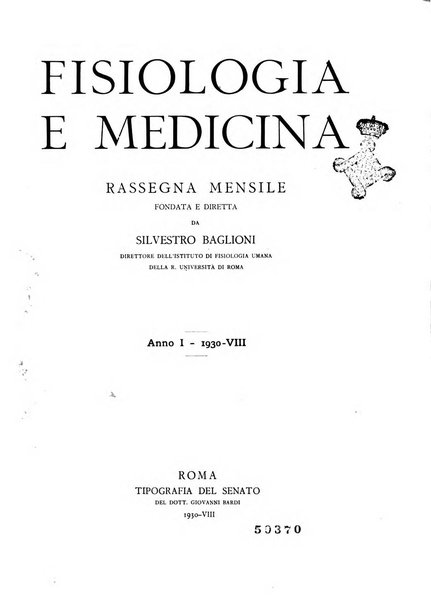 Fisiologia e medicina rassegna mensile