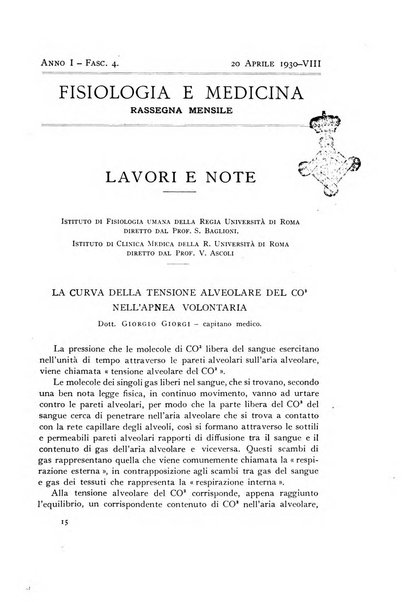 Fisiologia e medicina rassegna mensile